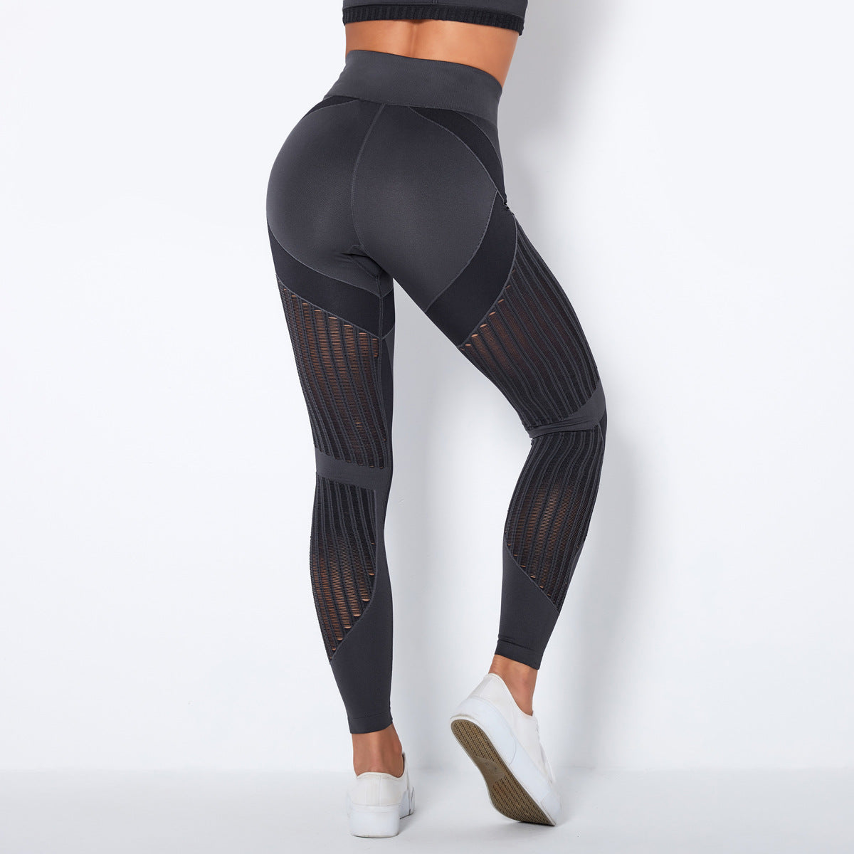 Seamless Mesh High-Waist Hip-Lifting Pants