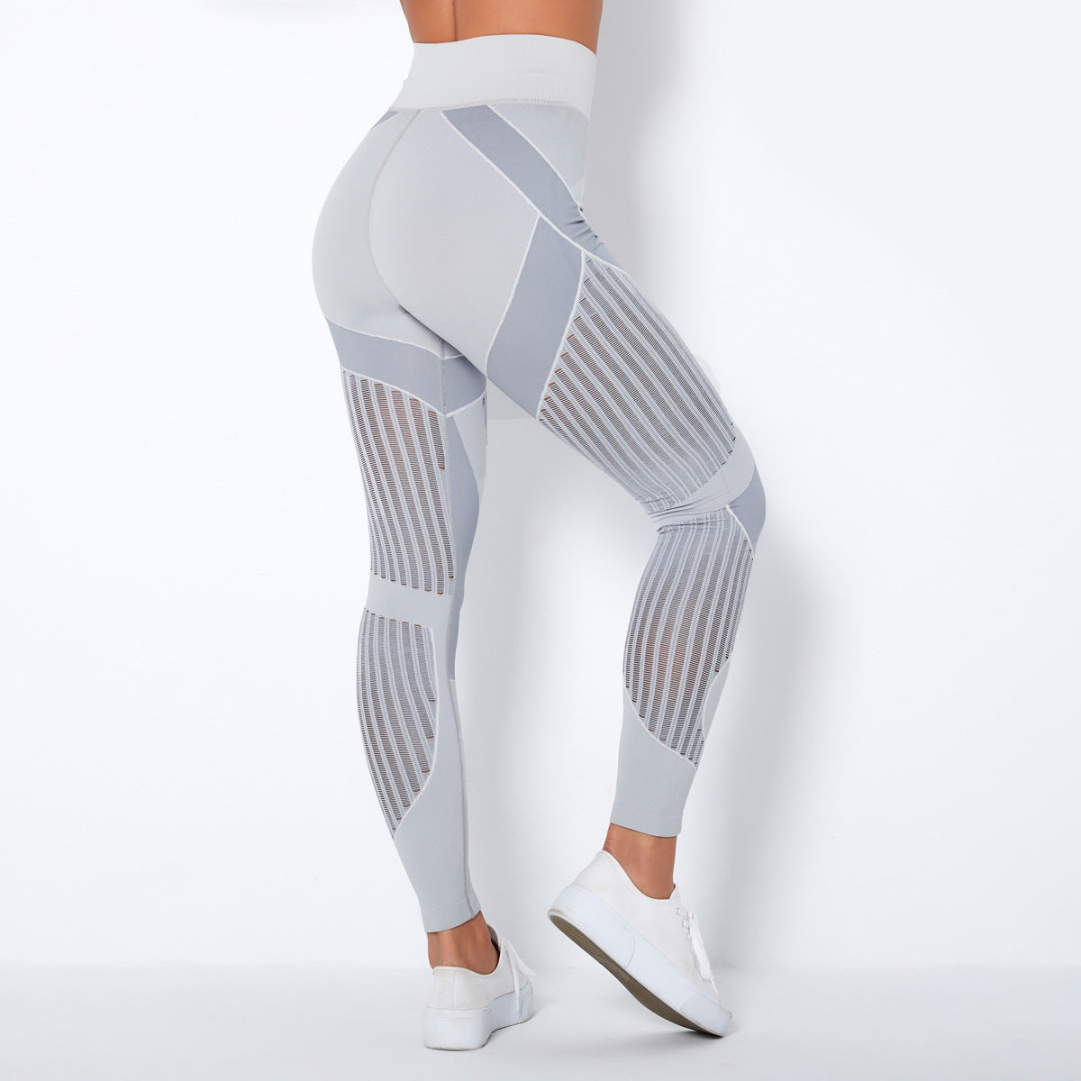 Seamless Mesh High-Waist Hip-Lifting Pants