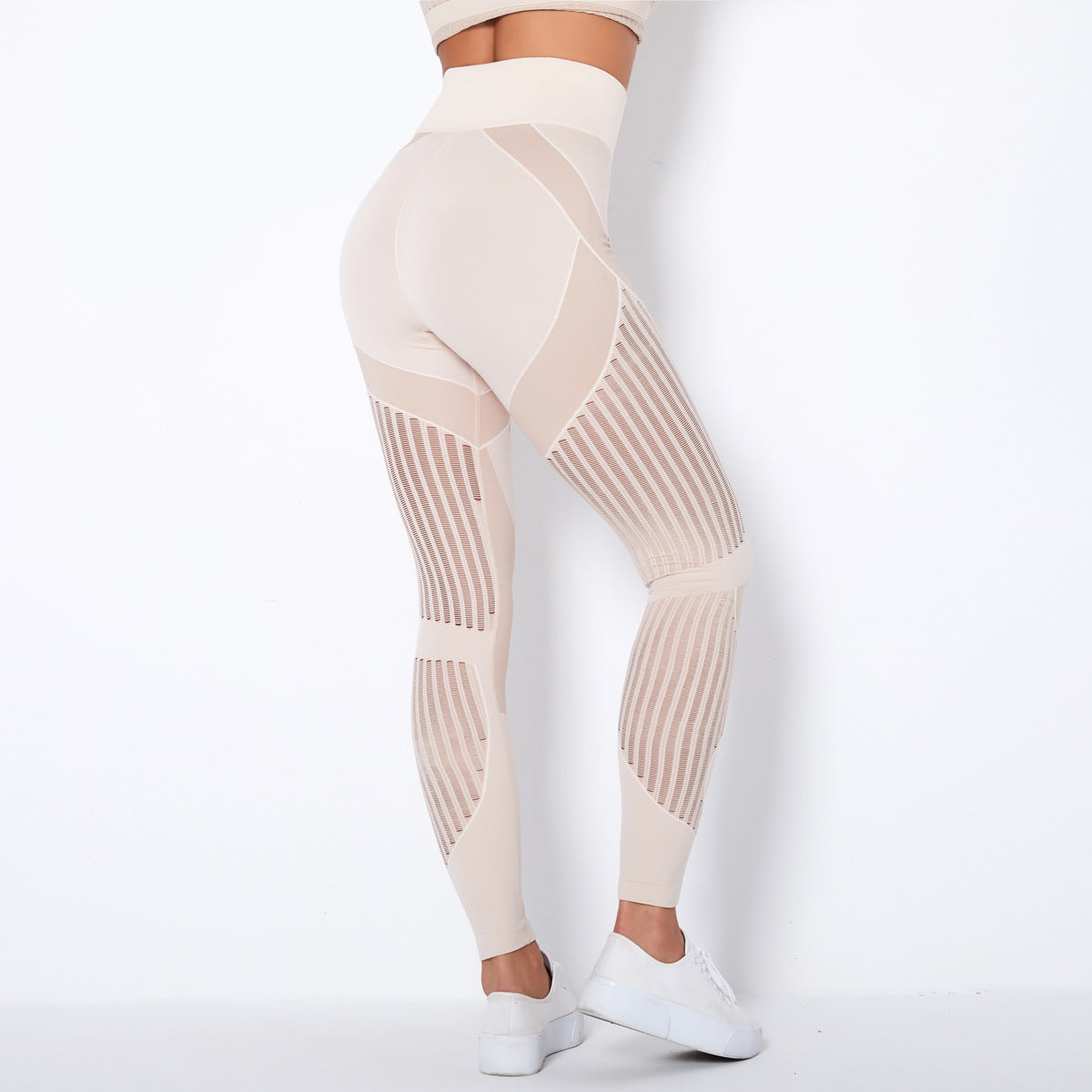 Seamless Mesh High-Waist Hip-Lifting Pants
