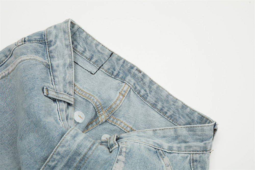 Men's Line Stitching Jeans American Style