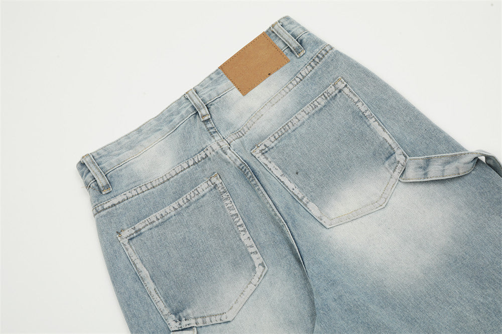 Men's Line Stitching Jeans American Style
