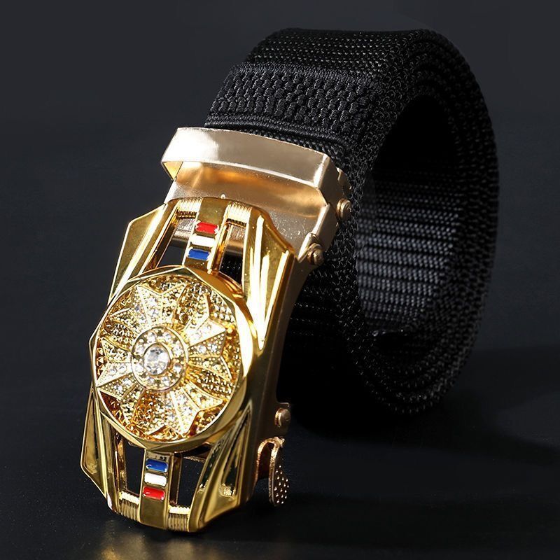 Good Luck Comes Woven Nylon Belt