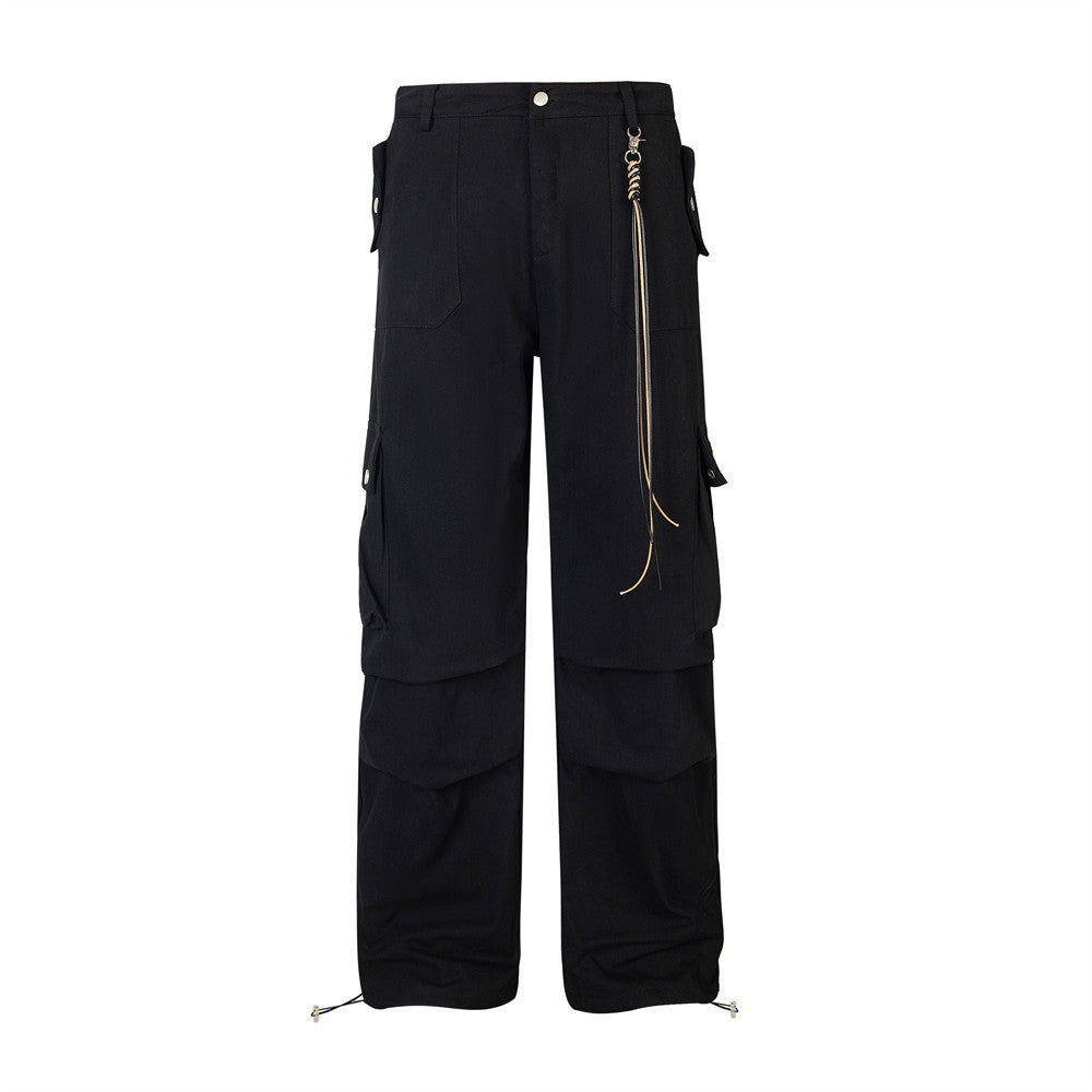 Men's Fashion Pleated Loose Paratrooper Overalls