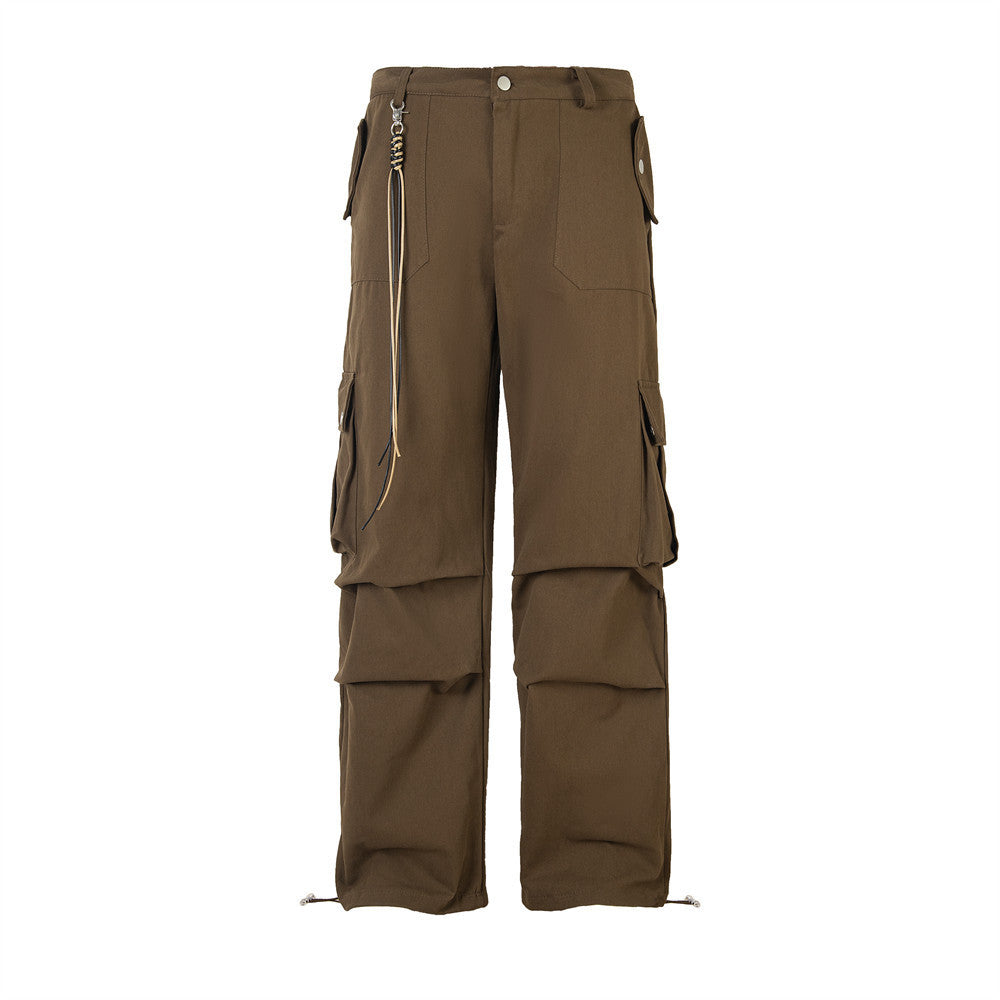 Men's Fashion Pleated Loose Paratrooper Overalls