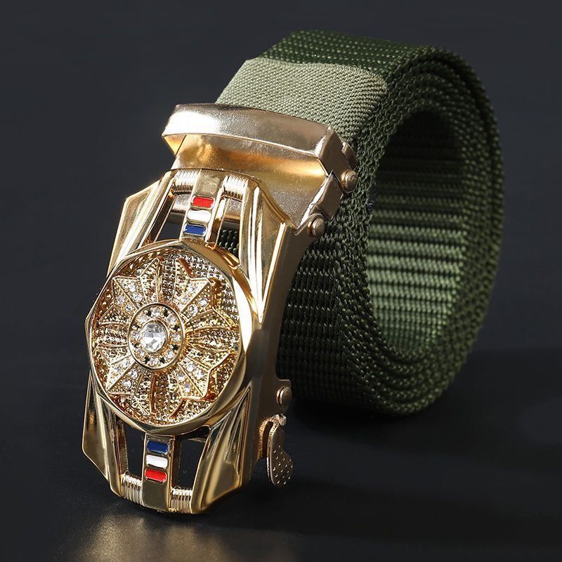 Good Luck Comes Woven Nylon Belt
