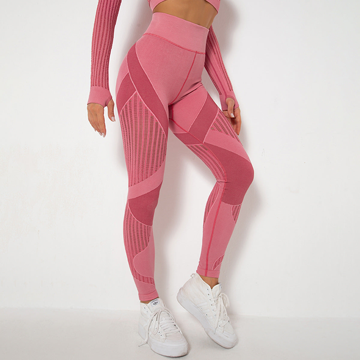 Seamless Mesh High-Waist Hip-Lifting Pants
