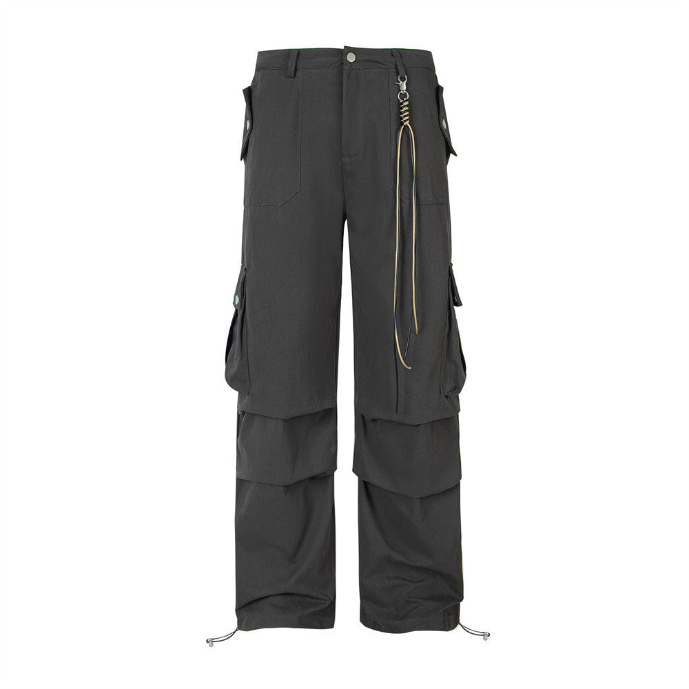 Men's Fashion Pleated Loose Paratrooper Overalls