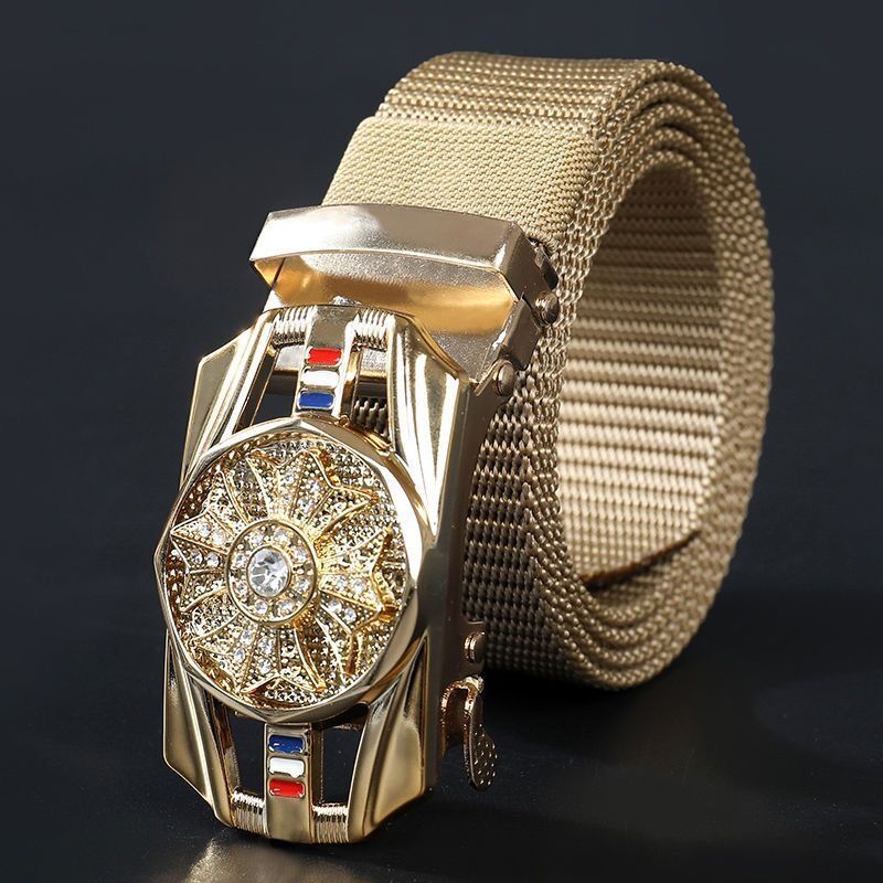 Good Luck Comes Woven Nylon Belt