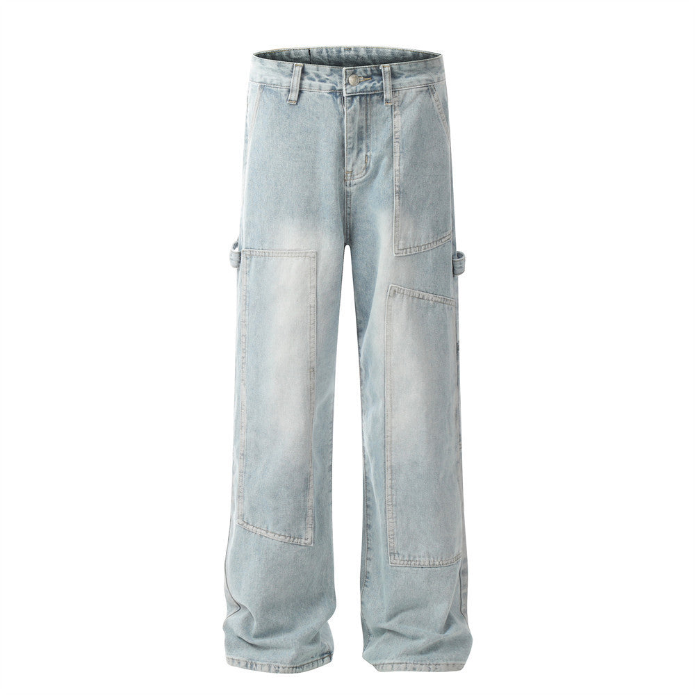 Men's Line Stitching Jeans American Style
