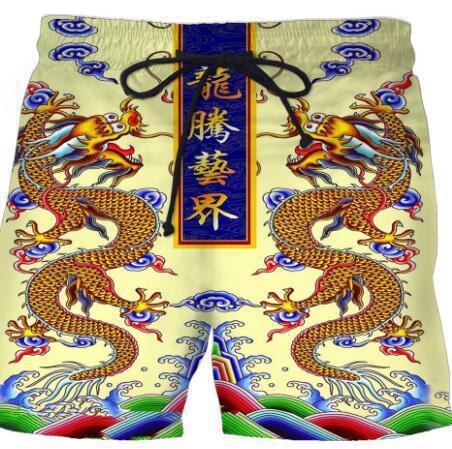 Lion Pattern 3D Printed Shorts