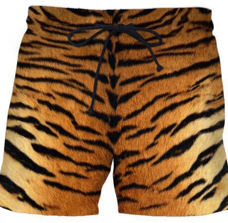 Lion Pattern 3D Printed Shorts