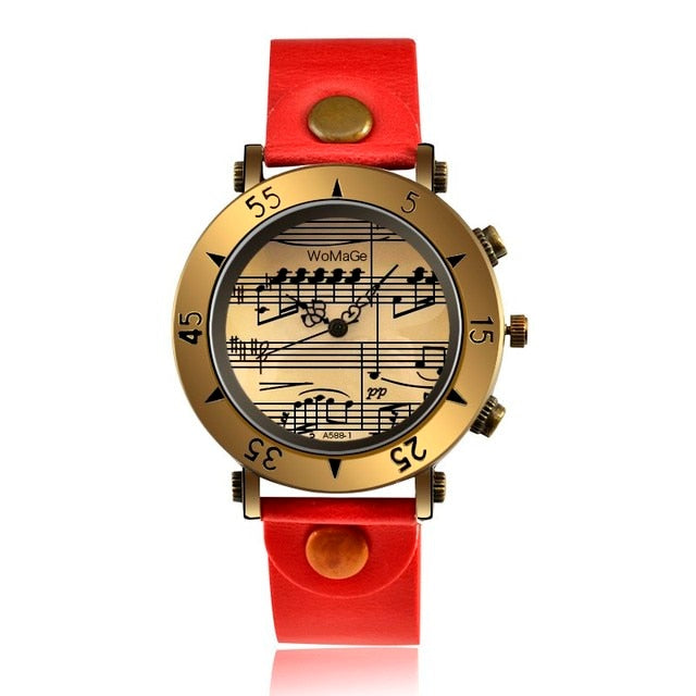 Montres pour femmes de mode de style musical