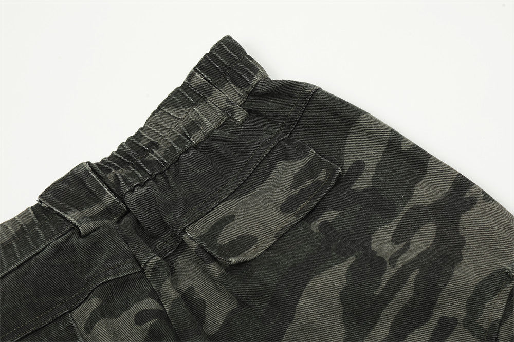 Outdoor Camouflage Multi-pocket Design Trousers