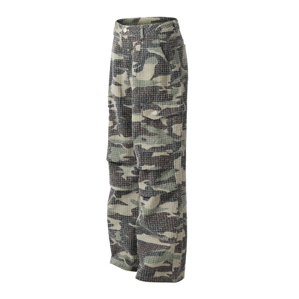 Heren Outdoor Camouflage Sports Fold Paratrooper Broek