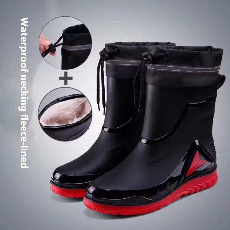 Closed Waterproof Shoes Outdoor Rubber Boots