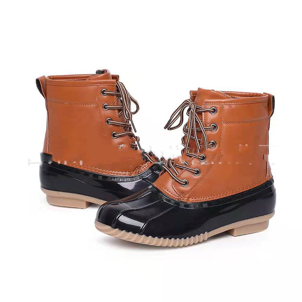 Lace-up And Cotton Warm And Comfortable Anti-ski Boots