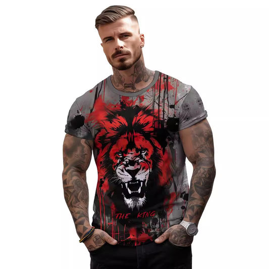 European Style Lion Loose T-shirt