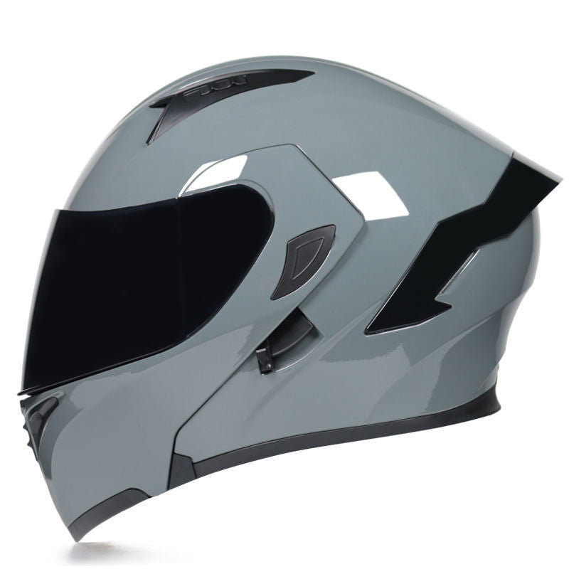 Half Helmet Helmet Personality Winter Locomotive Gray