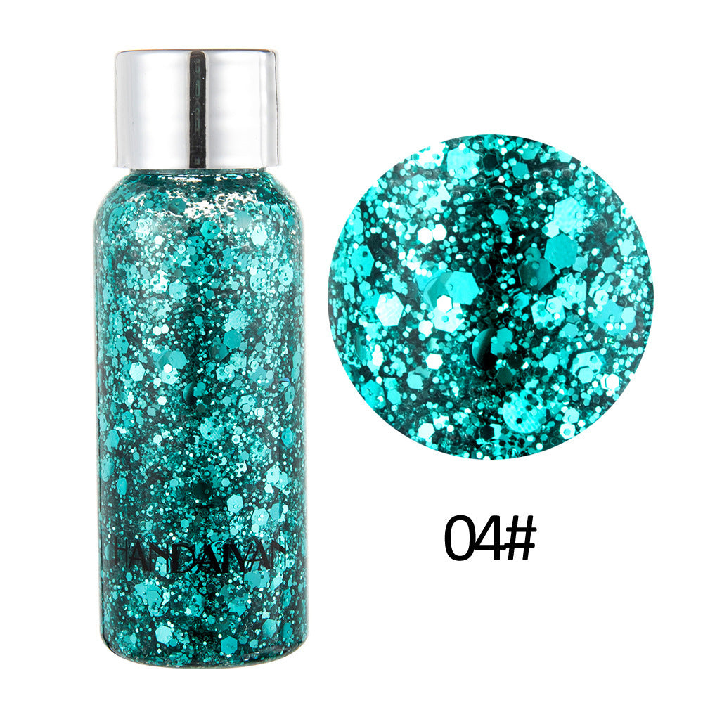 Oogglitter Nagel Haar Lichaam Gezicht Glitter Gel Art Hart Losse Pailletten Crème Festival Glitter Decoratie Feest Gereedschap