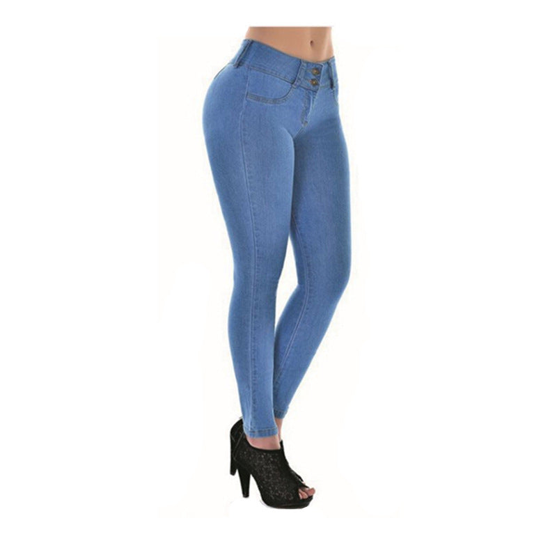 Pantalon en jean sexy taille haute