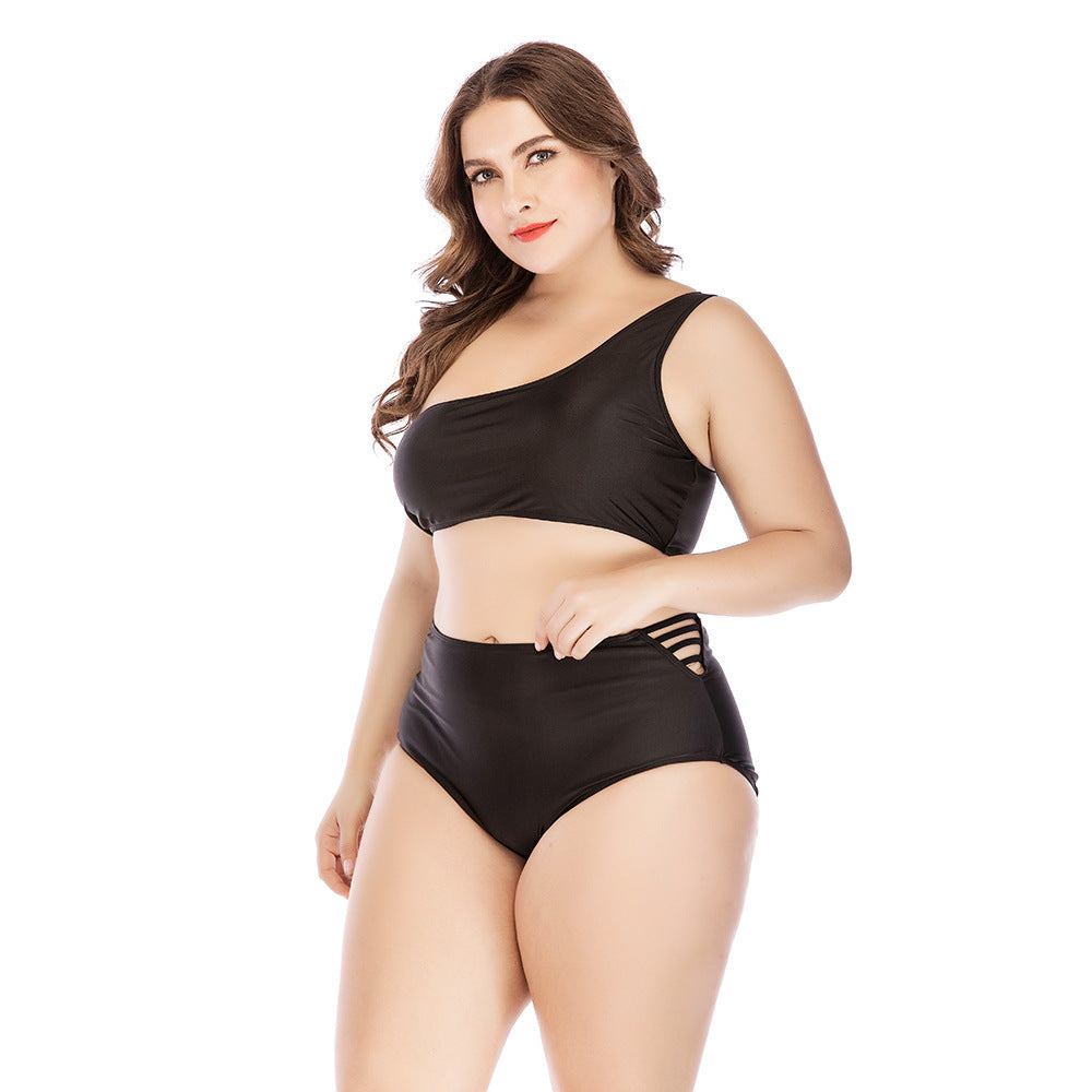 High waist plus size swimsuit