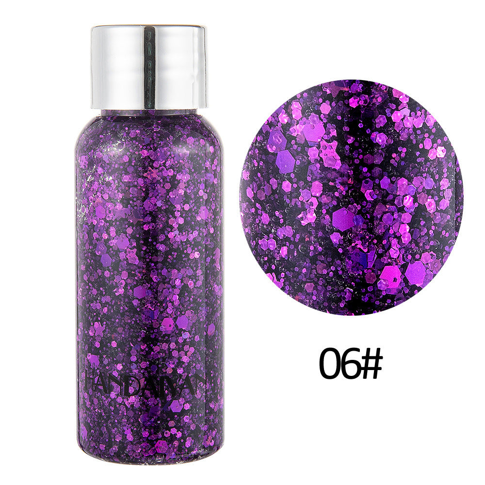 Oogglitter Nagel Haar Lichaam Gezicht Glitter Gel Art Hart Losse Pailletten Crème Festival Glitter Decoratie Feest Gereedschap