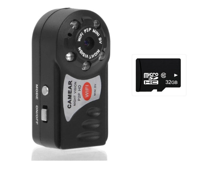 Mini WiFi-camera Draadloze beveiligingsvideocamera met infrarood nachtzicht Draadloze DVR