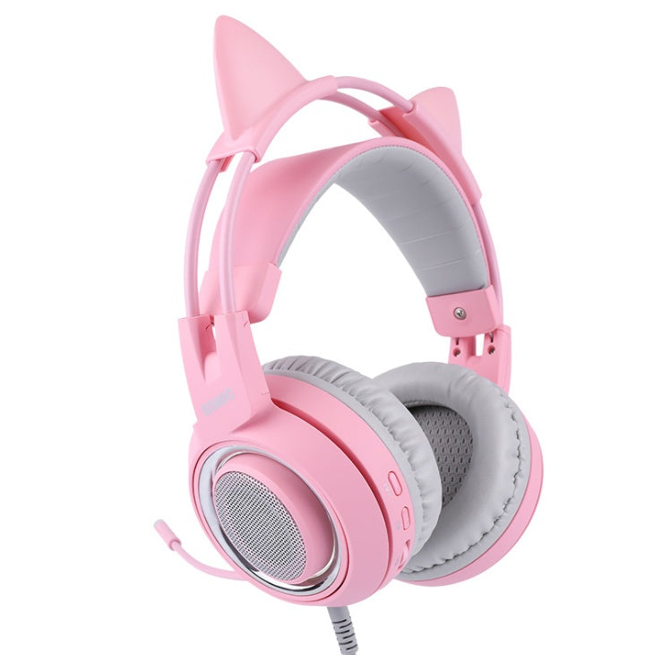 G951 Gaming Headset USB 7.1 Virtual Surround Sound Headsets LED Cat Ear Hoofdtelefoon