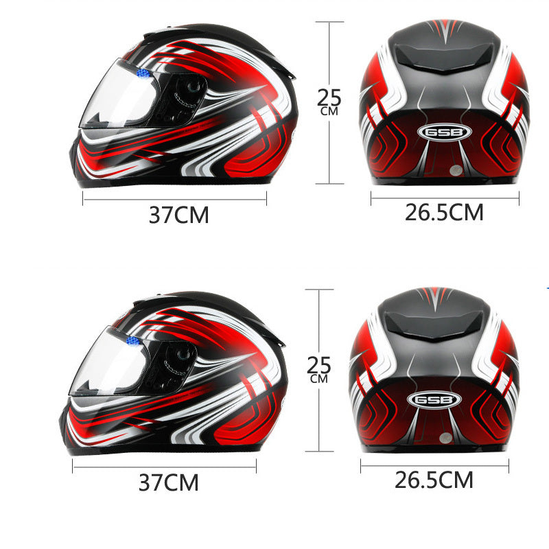 Elektrische Motorhelm Mannelijke Integraalhelm