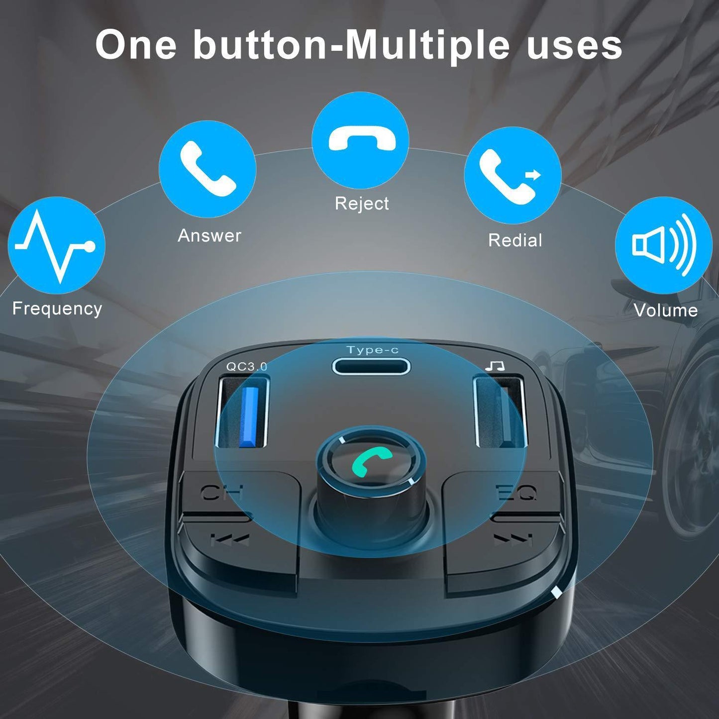 Auto Mp3 Bluetooth-speler oplader