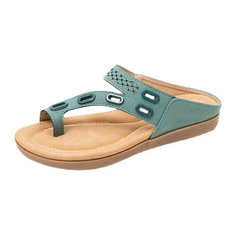 Hollow Out Flat Heel Flip Flop