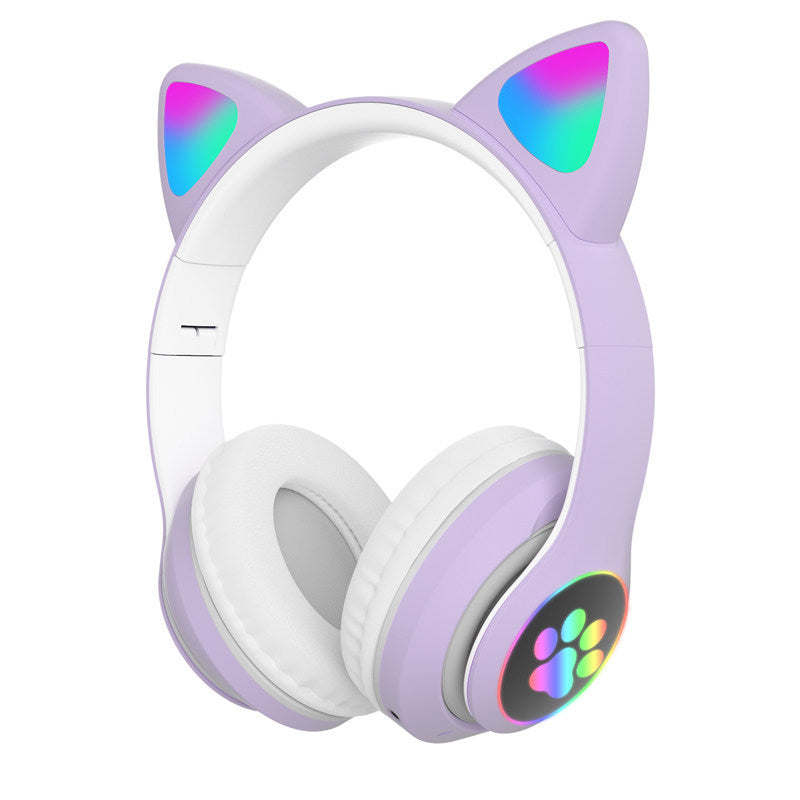 Lichtgevende Bluetooth-headset met kattenoren