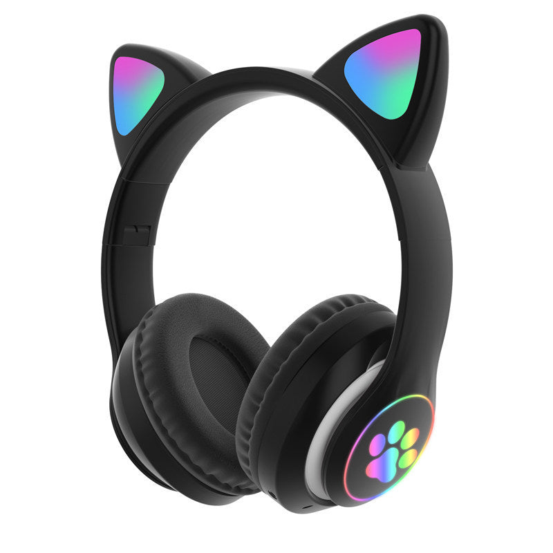 Lichtgevende Bluetooth-headset met kattenoren