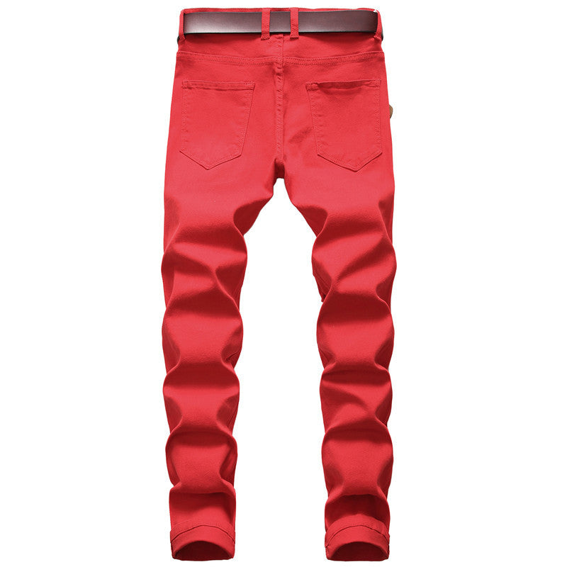 Trendy Fashion Stretch Jeans Big Ripped Pants