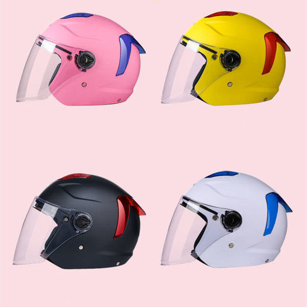 Two-Mirror Electric Bicycle Helmet