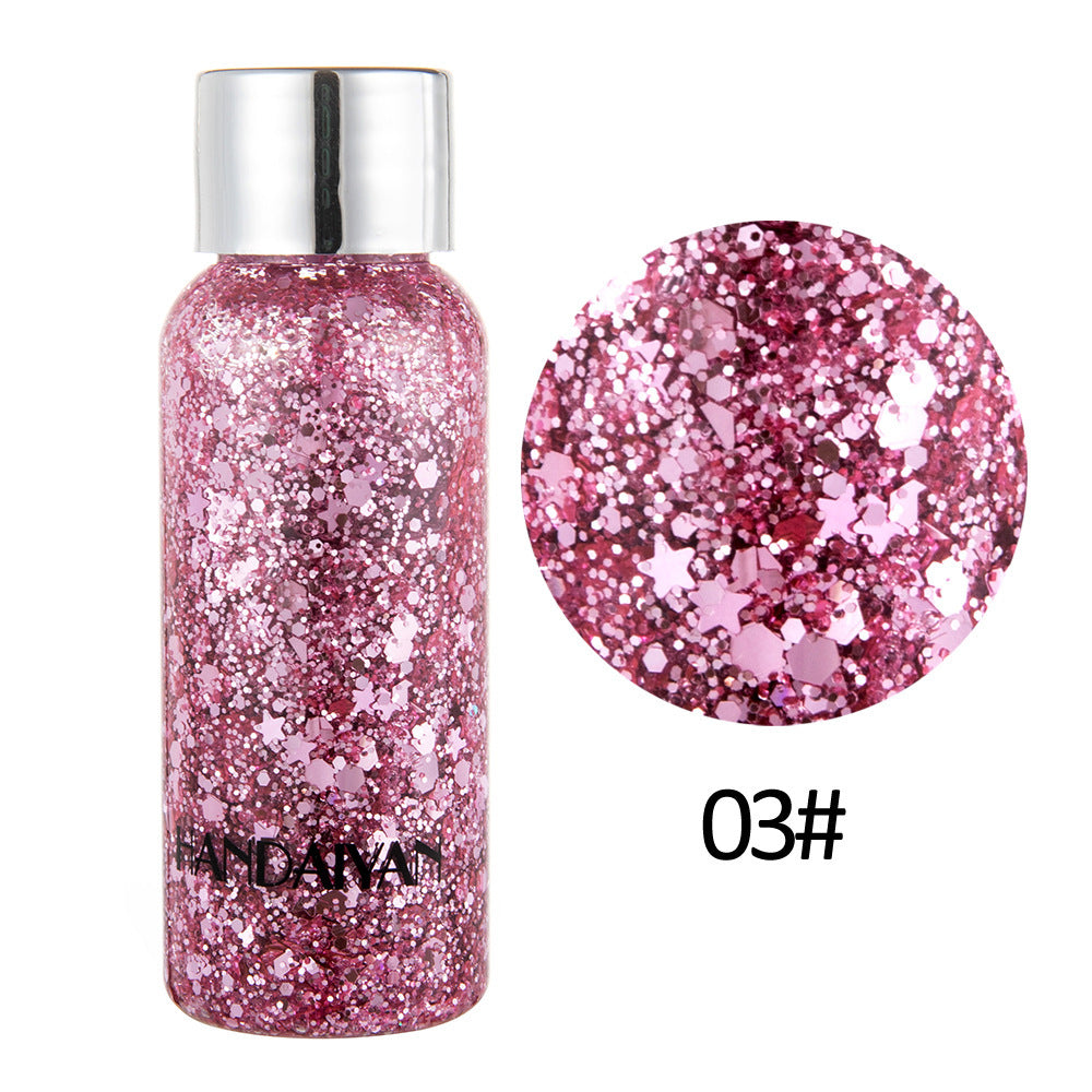 Oogglitter Nagel Haar Lichaam Gezicht Glitter Gel Art Hart Losse Pailletten Crème Festival Glitter Decoratie Feest Gereedschap