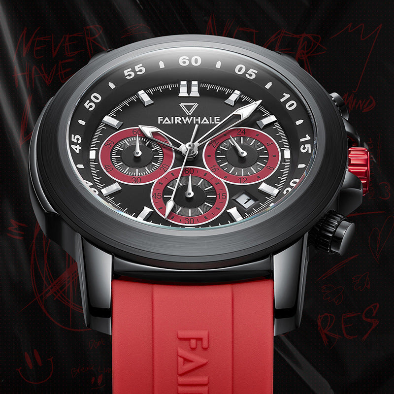 Drie ogen en zes naalden multifunctioneel Daytona horloge