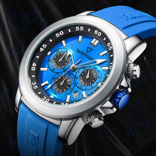 Drie ogen en zes naalden multifunctioneel Daytona horloge