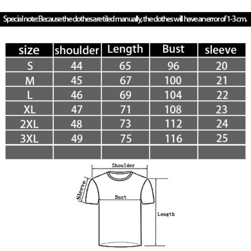 European And American Lion Digital Printing Casual Round Neck T-shirt