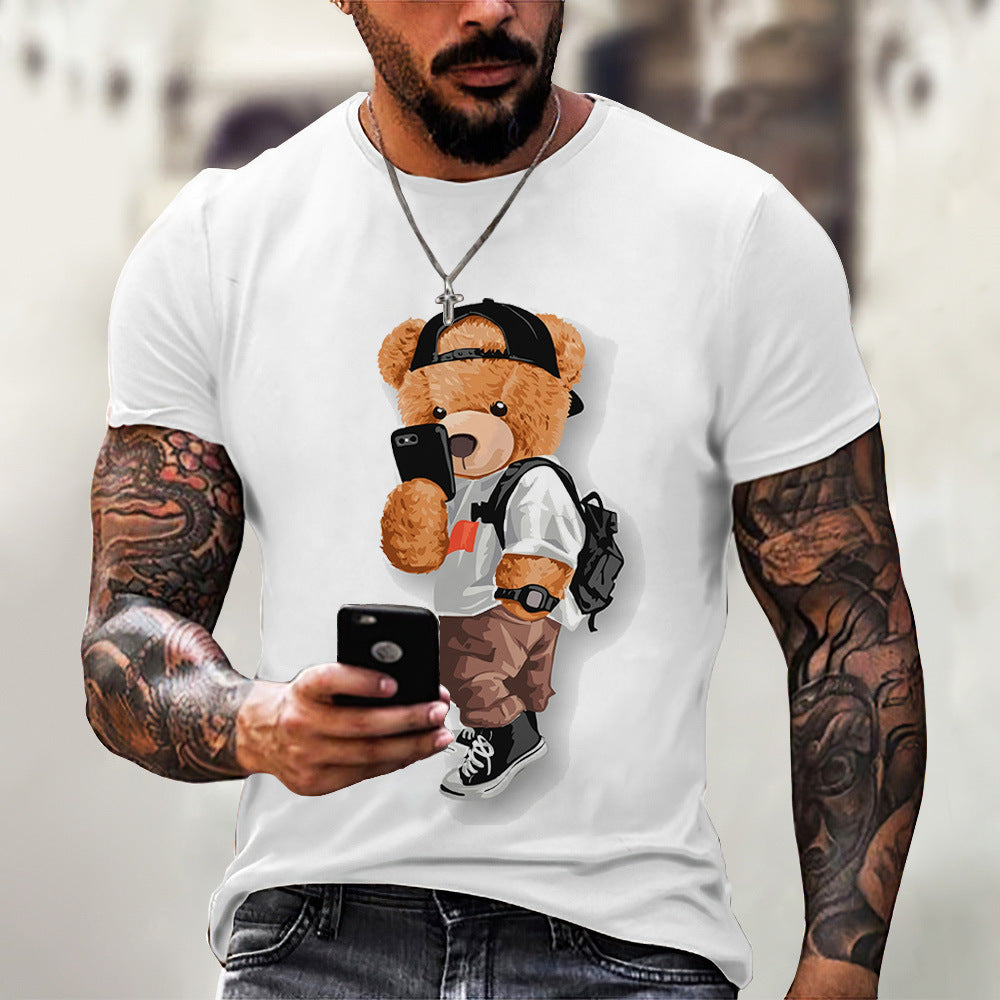 Casual Bear Printed T-shirt