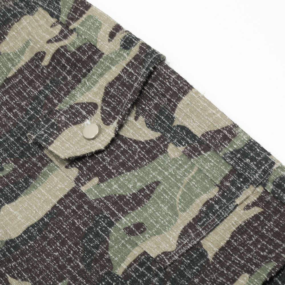 Heren Outdoor Camouflage Sports Fold Paratrooper Broek