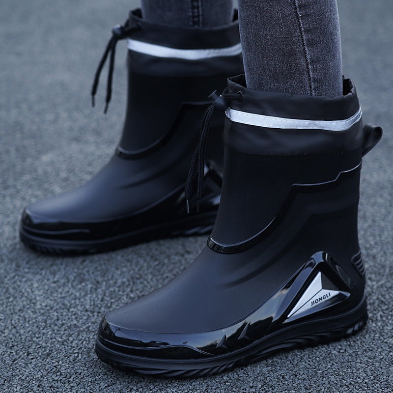 Closed Waterproof Shoes Outdoor Rubber Boots