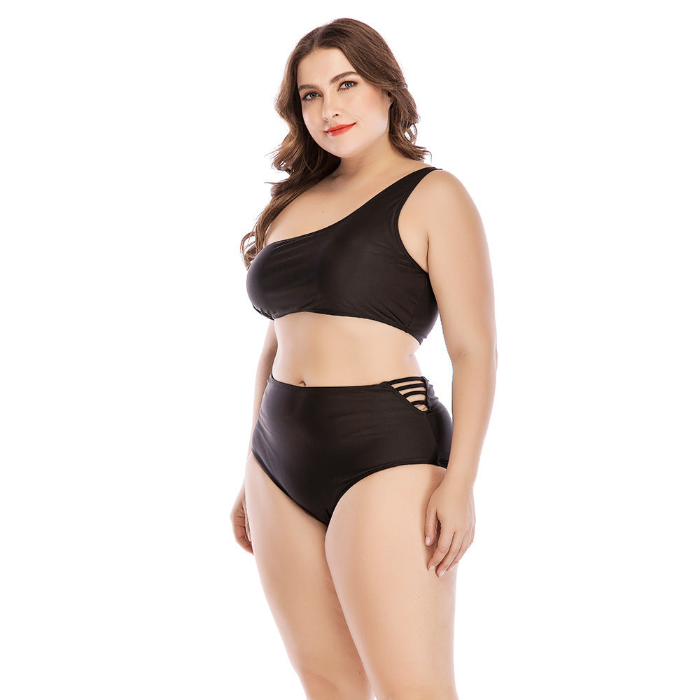 High waist plus size swimsuit