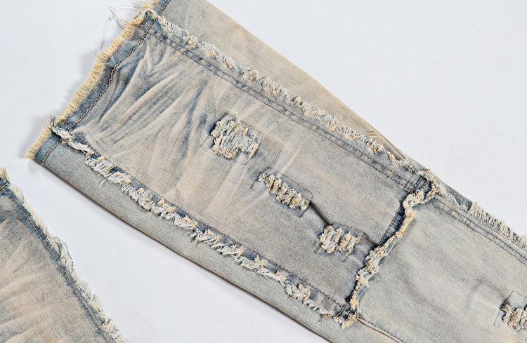 Vintage elastische High Street flare jeans