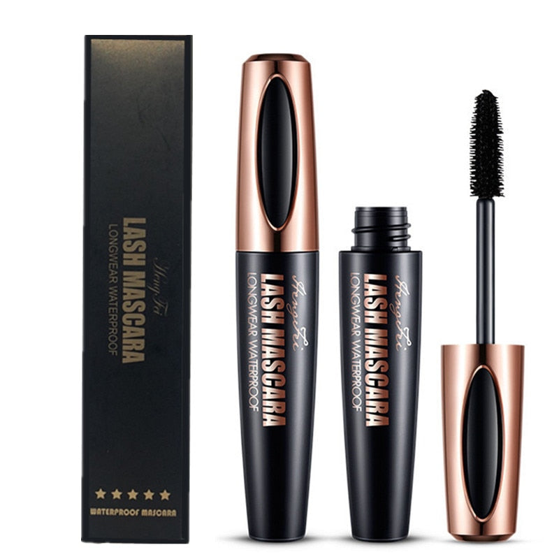 Silk Fiber Waterproof and Easy to Dry Mascara 4D