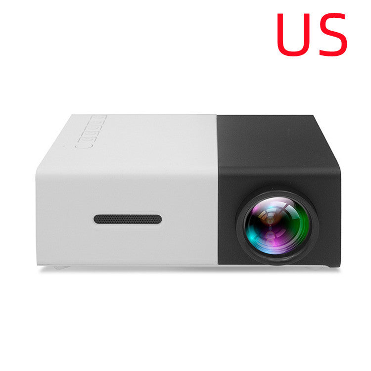 Draagbare projector 3D Hd Led Home Theater Cinema HDMI-compatibele USB-audioprojector Yg300 Mini-projector