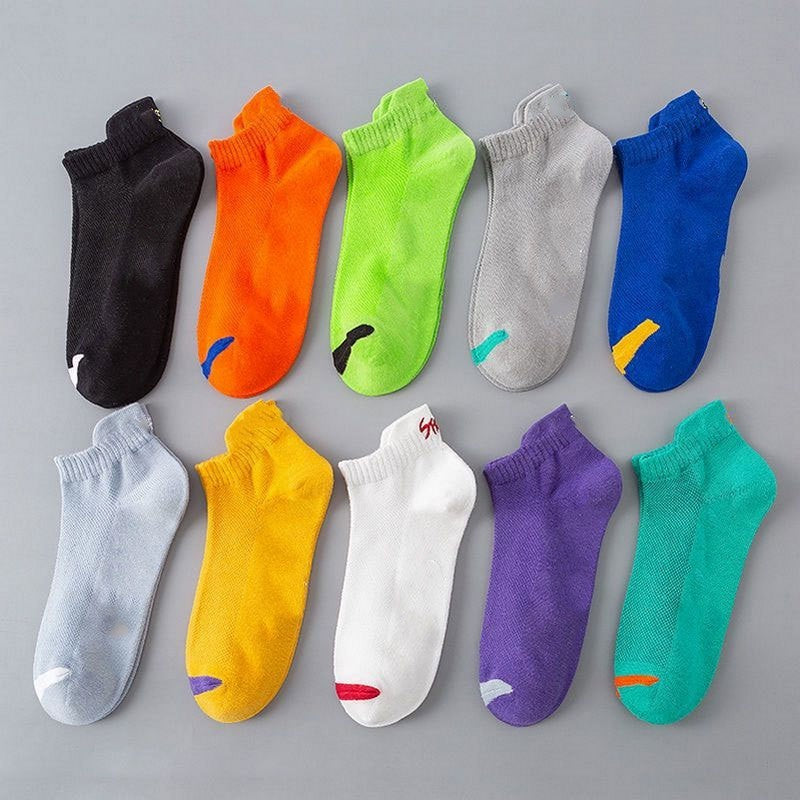 Deodorant Low-top Ankle Socks Mesh Style For Sports Sweat-proof Deodorant