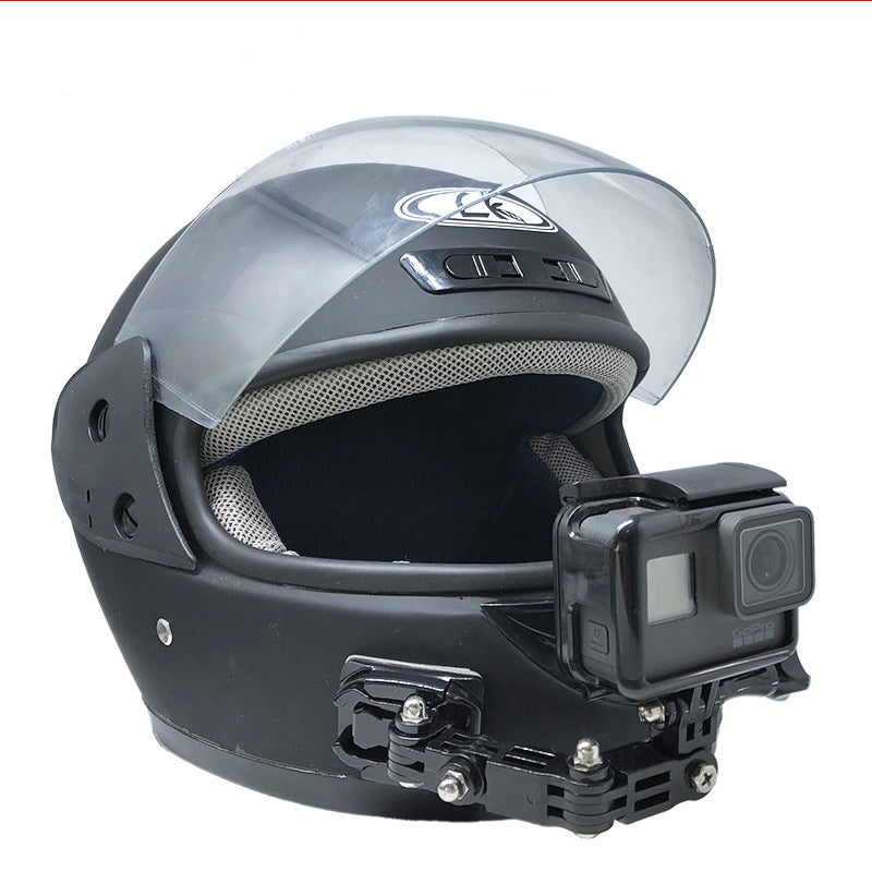 Camera bracket motorcycle helmet