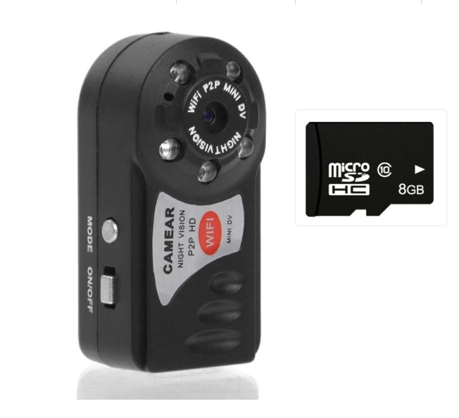 Mini WiFi-camera Draadloze beveiligingsvideocamera met infrarood nachtzicht Draadloze DVR