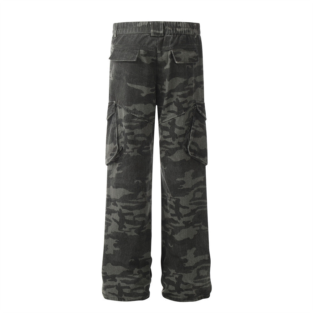 Outdoor Camouflage Multi-pocket Design Trousers